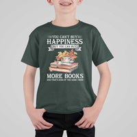 Funny Reading Lover T Shirt For Kid You Can't buy Happiness But You Can Buy More Books - Wonder Print Shop