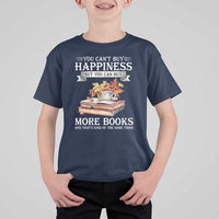 Funny Reading Lover T Shirt For Kid You Can't buy Happiness But You Can Buy More Books - Wonder Print Shop