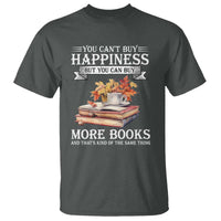 Funny Reading Lover T Shirt You Can't buy Happiness But You Can Buy More Books - Wonder Print Shop