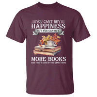 Funny Reading Lover T Shirt You Can't buy Happiness But You Can Buy More Books - Wonder Print Shop