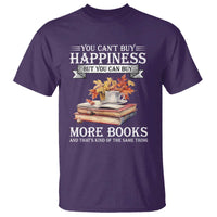 Funny Reading Lover T Shirt You Can't buy Happiness But You Can Buy More Books - Wonder Print Shop