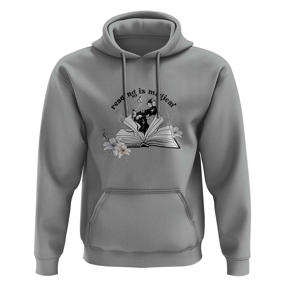 Funny Book Lover Hoodie Reading Is Magical Black Magic - Wonder Print Shop