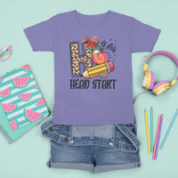 Back To School T Shirt For Kid H Is For Head Start Pencil Apple Flower - Wonder Print Shop