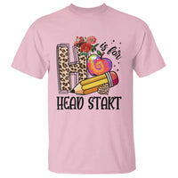 Back To School T Shirt H Is For Head Start Pencil Apple Flower - Wonder Print Shop