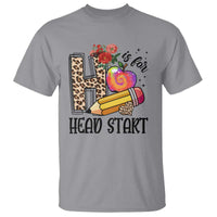 Back To School T Shirt H Is For Head Start Pencil Apple Flower - Wonder Print Shop