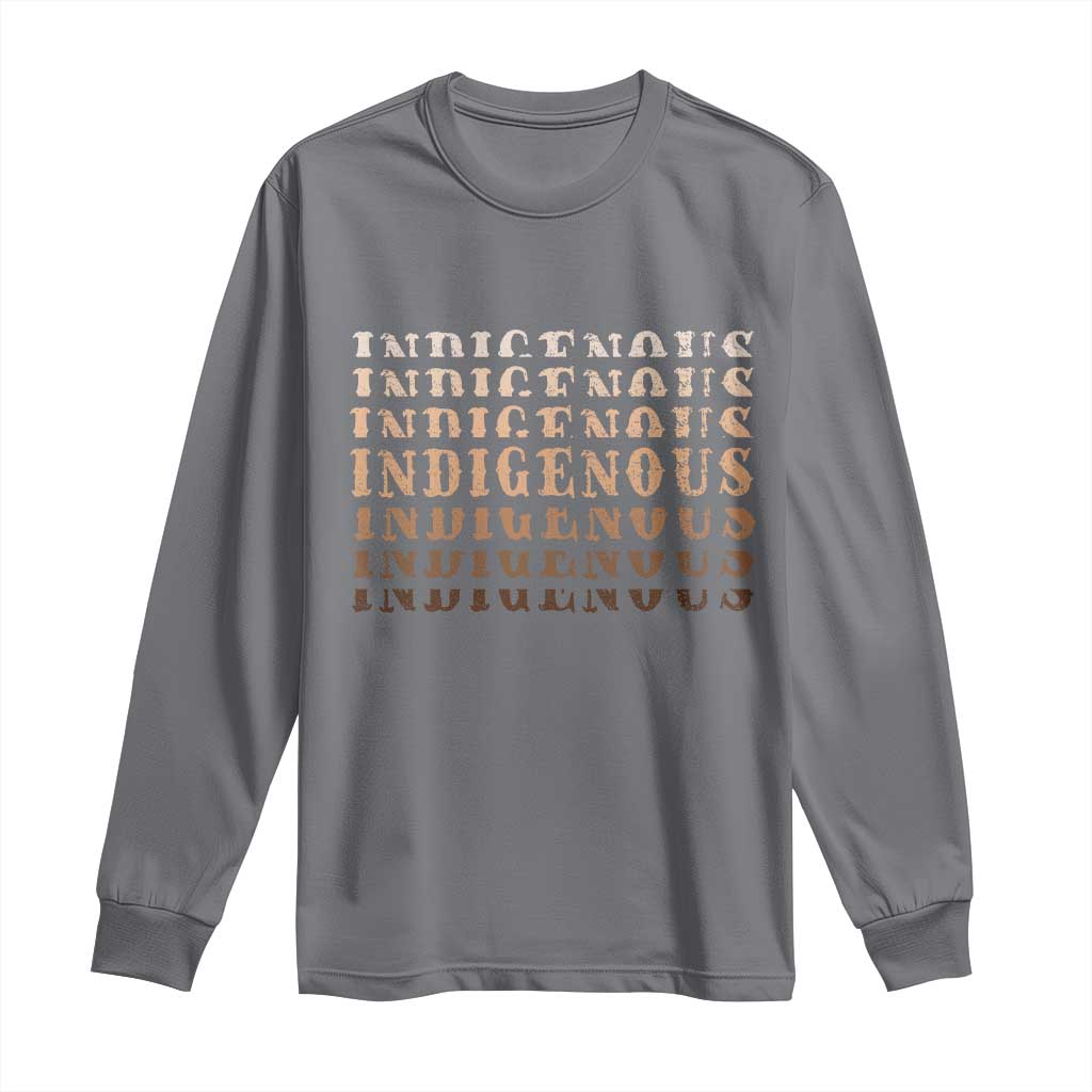Native American Heritage Indigenous Peoples Heritage Long Sleeve Shirt - Wonder Print Shop