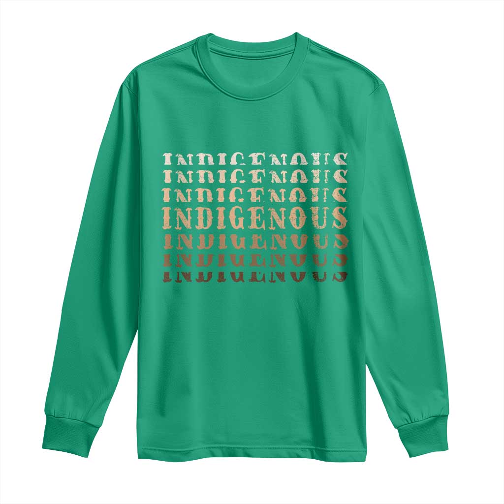 Native American Heritage Indigenous Peoples Heritage Long Sleeve Shirt - Wonder Print Shop