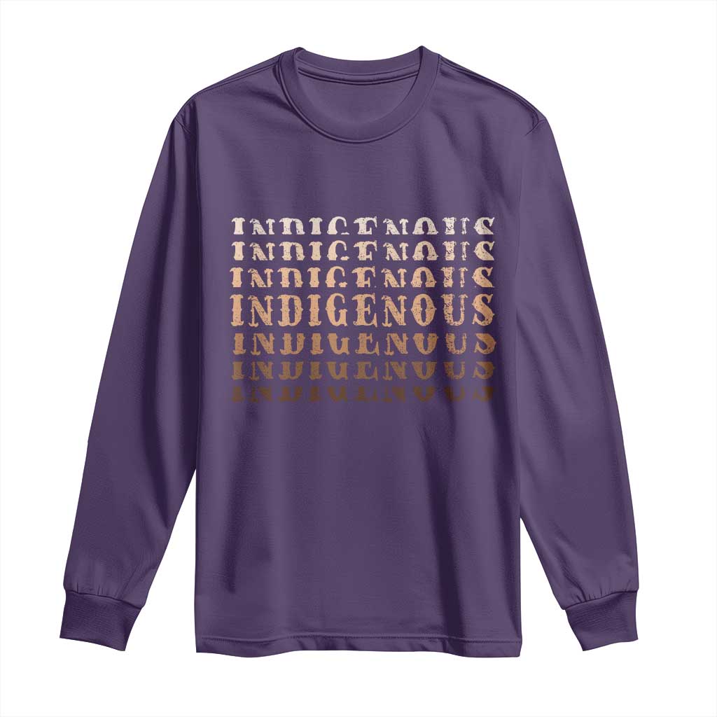 Native American Heritage Indigenous Peoples Heritage Long Sleeve Shirt - Wonder Print Shop