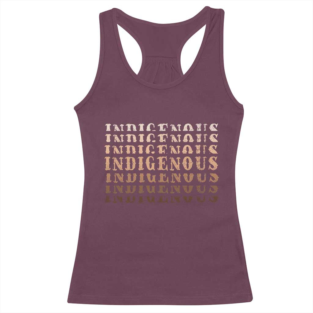 Native American Heritage Indigenous Peoples Heritage Racerback Tank Top - Wonder Print Shop