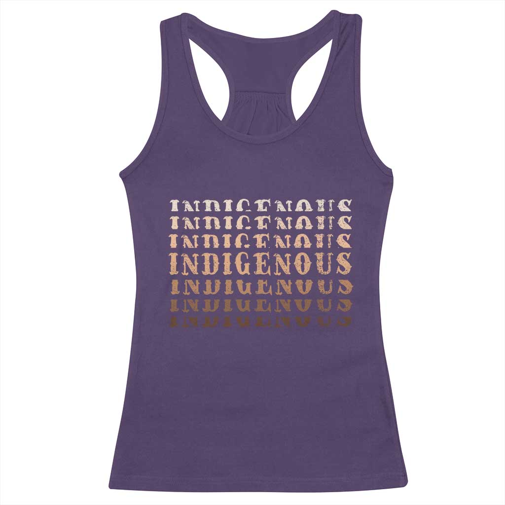 Native American Heritage Indigenous Peoples Heritage Racerback Tank Top - Wonder Print Shop