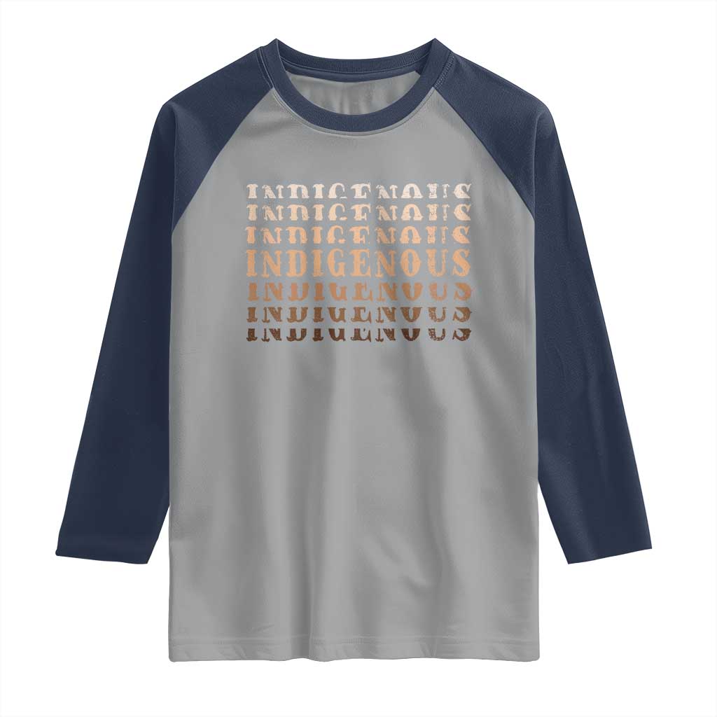 Native American Heritage Indigenous Peoples Heritage Raglan Shirt - Wonder Print Shop