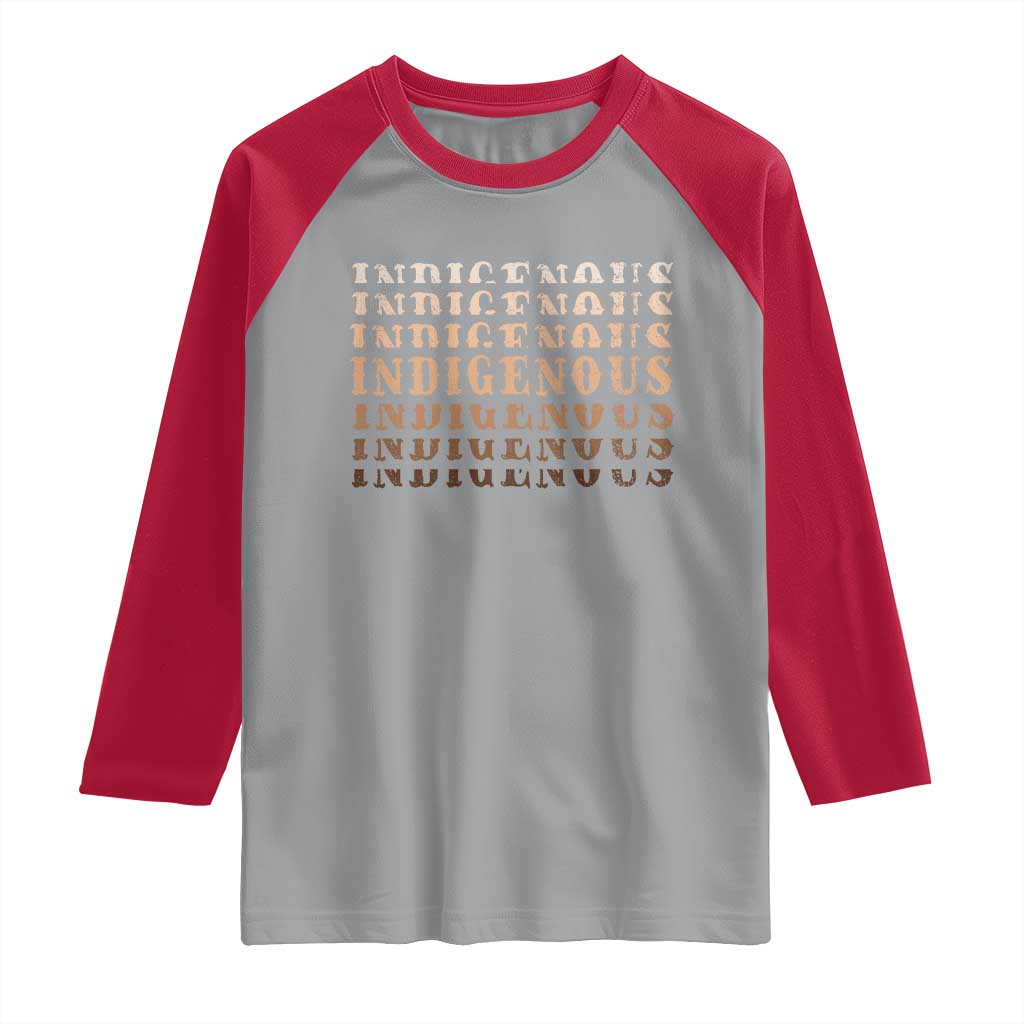 Native American Heritage Indigenous Peoples Heritage Raglan Shirt - Wonder Print Shop