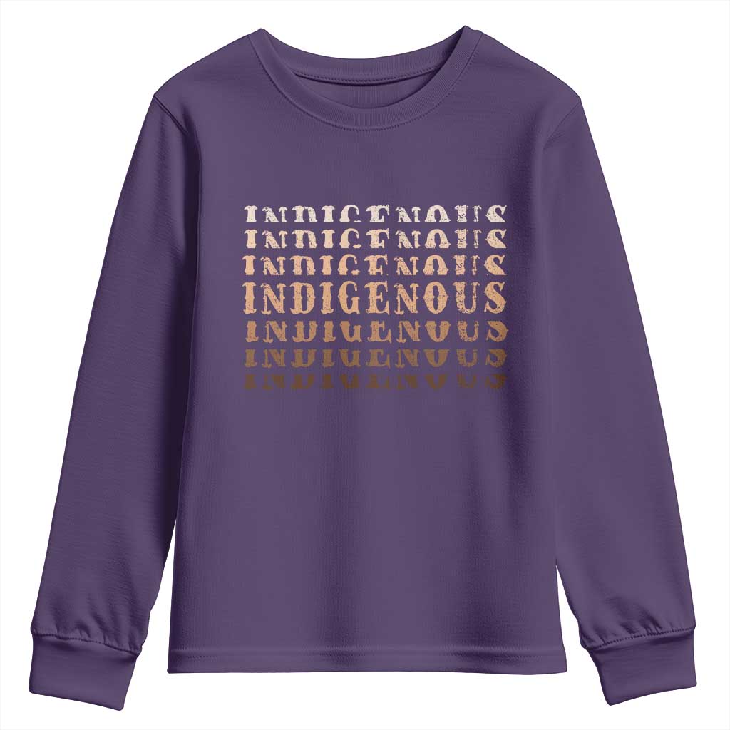 Native American Heritage Indigenous Peoples Heritage Youth Sweatshirt - Wonder Print Shop
