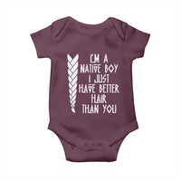 I Am A Native Boy I Just Have Better Hair Than You Baby Onesie Indian American - Wonder Print Shop