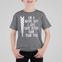 I Am A Native Boy I Just Have Better Hair Than You T Shirt For Kid Indian American - Wonder Print Shop