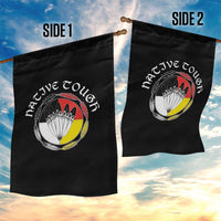 Native Tough Garden Flag Indian American Medicine Wheel Feathers - Wonder Print Shop