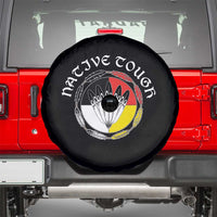 Native Tough Spare Tire Cover Indian American Medicine Wheel Feathers - Wonder Print Shop
