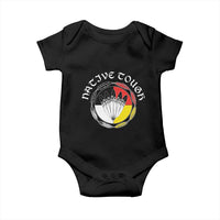 Native Tough Baby Onesie Indian American Medicine Wheel Feathers - Wonder Print Shop