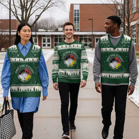 Native Tough V-Neck Knit Sweater Vest Indian American Medicine Wheel Feathers - Wonder Print Shop