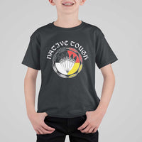 Native Tough T Shirt For Kid Indian American Medicine Wheel Feathers - Wonder Print Shop