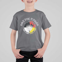 Native Tough T Shirt For Kid Indian American Medicine Wheel Feathers - Wonder Print Shop