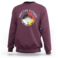 Native Tough Sweatshirt Indian American Medicine Wheel Feathers - Wonder Print Shop