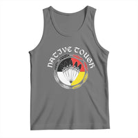 Native Tough Tank Top Indian American Medicine Wheel Feathers - Wonder Print Shop