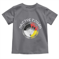 Native Tough Toddler T Shirt Indian American Medicine Wheel Feathers - Wonder Print Shop