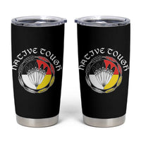 Native Tough Tumbler Cup Indian American Medicine Wheel Feathers - Wonder Print Shop