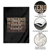 Proud Native American Indigenous Strong Resilient Beautiful Garden Flag - Wonder Print Shop