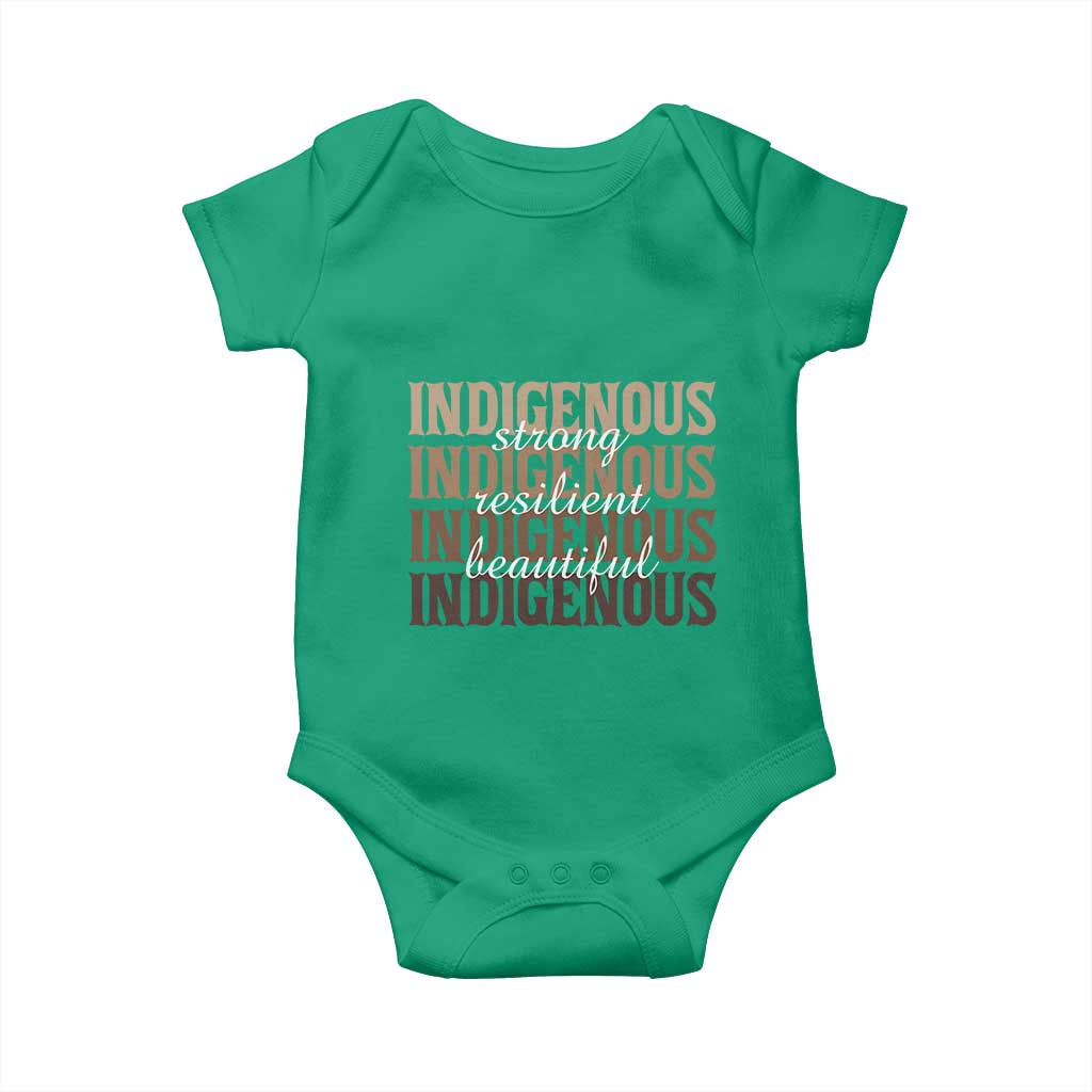 Proud Native American Indigenous Strong Resilient Beautiful Baby Onesie - Wonder Print Shop