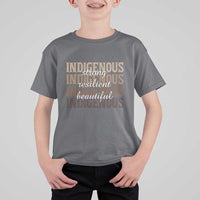 Proud Native American Indigenous Strong Resilient Beautiful T Shirt For Kid - Wonder Print Shop