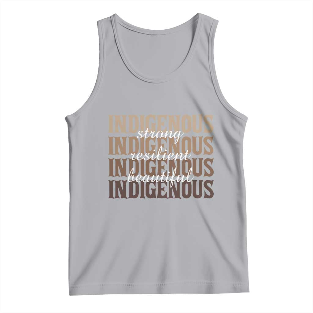 Proud Native American Indigenous Strong Resilient Beautiful Tank Top - Wonder Print Shop