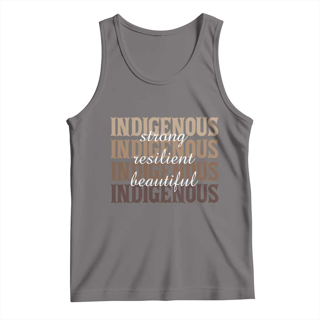 Proud Native American Indigenous Strong Resilient Beautiful Tank Top - Wonder Print Shop