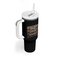 Proud Native American Indigenous Strong Resilient Beautiful Tumbler With Handle - Wonder Print Shop