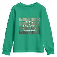 Proud Native American Indigenous Strong Resilient Beautiful Youth Sweatshirt - Wonder Print Shop