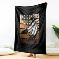 Indigenous Pride Throw Blanket Native American Heritage Feathers Dreamcatcher - Wonder Print Shop
