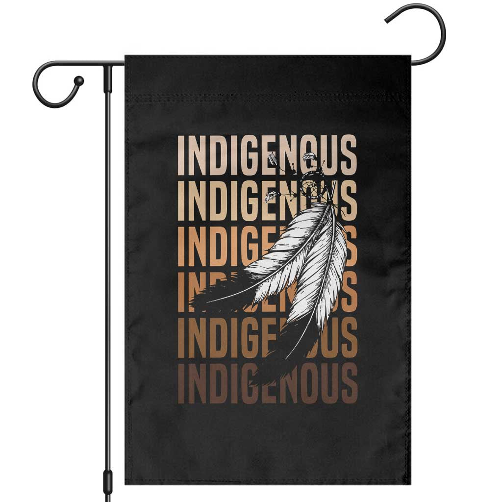 Indigenous Pride Garden Flag Native American Heritage Feathers Dreamcatcher - Wonder Print Shop