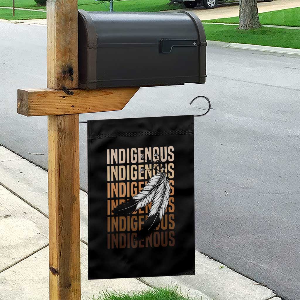 Indigenous Pride Garden Flag Native American Heritage Feathers Dreamcatcher - Wonder Print Shop