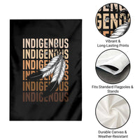 Indigenous Pride Garden Flag Native American Heritage Feathers Dreamcatcher - Wonder Print Shop