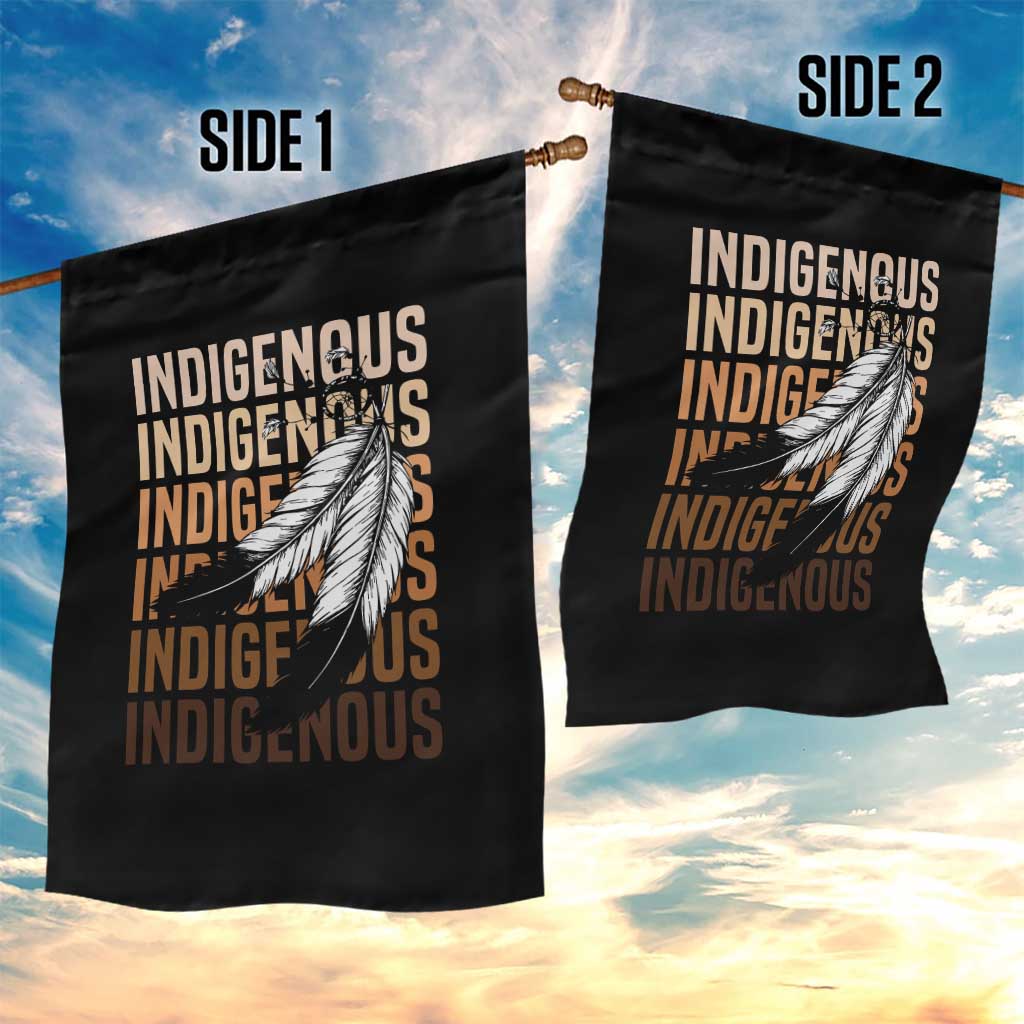 Indigenous Pride Garden Flag Native American Heritage Feathers Dreamcatcher - Wonder Print Shop