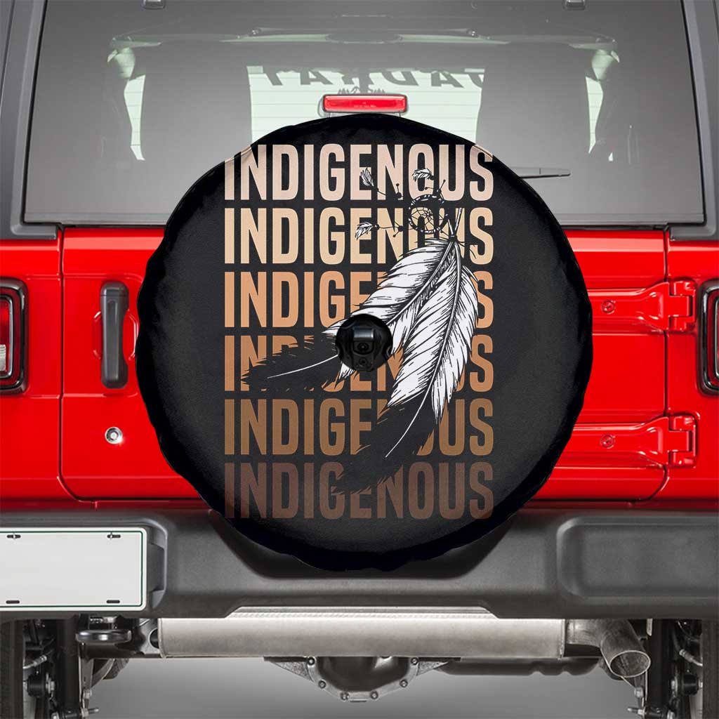 Indigenous Pride Spare Tire Cover Native American Heritage Feathers Dreamcatcher - Wonder Print Shop