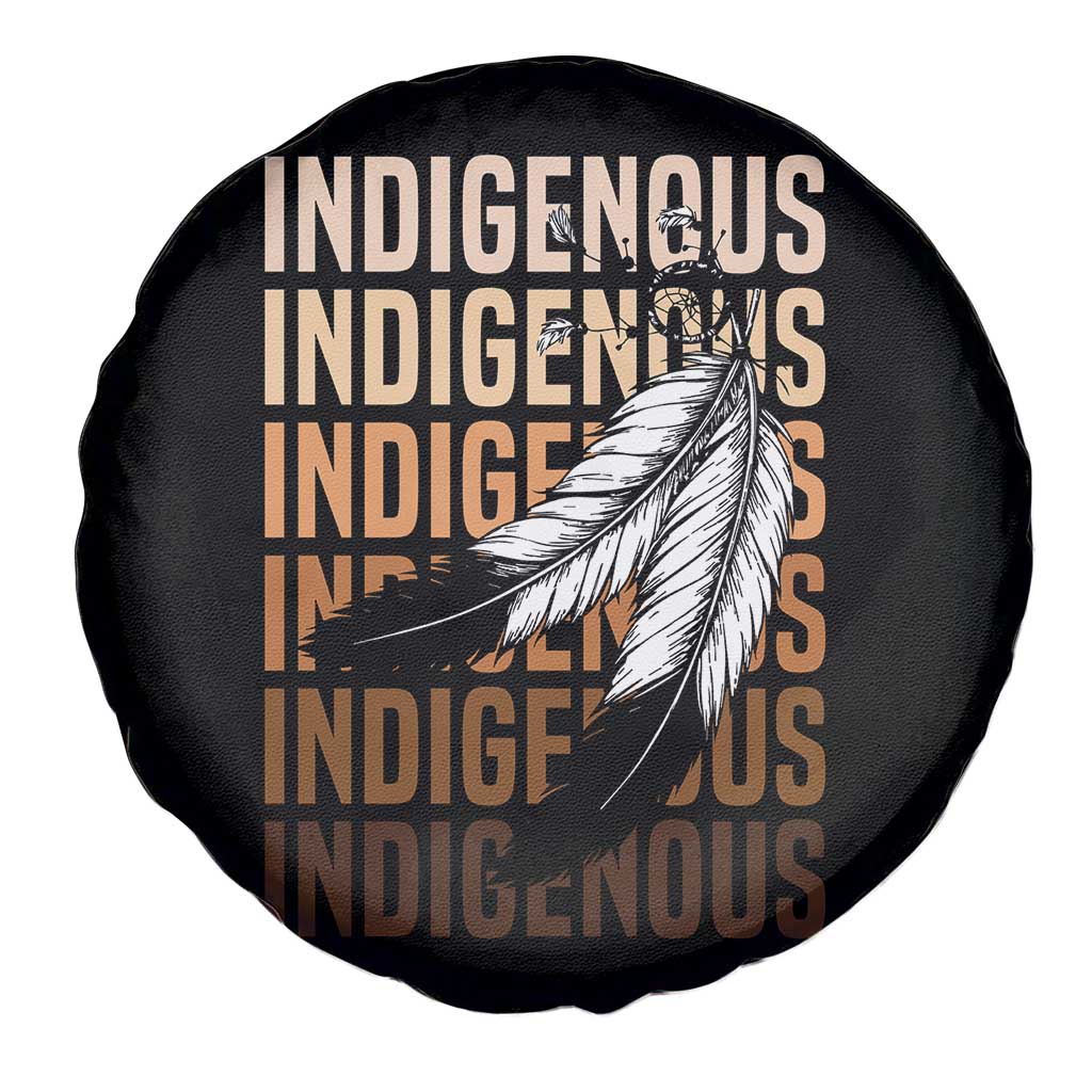 Indigenous Pride Spare Tire Cover Native American Heritage Feathers Dreamcatcher - Wonder Print Shop
