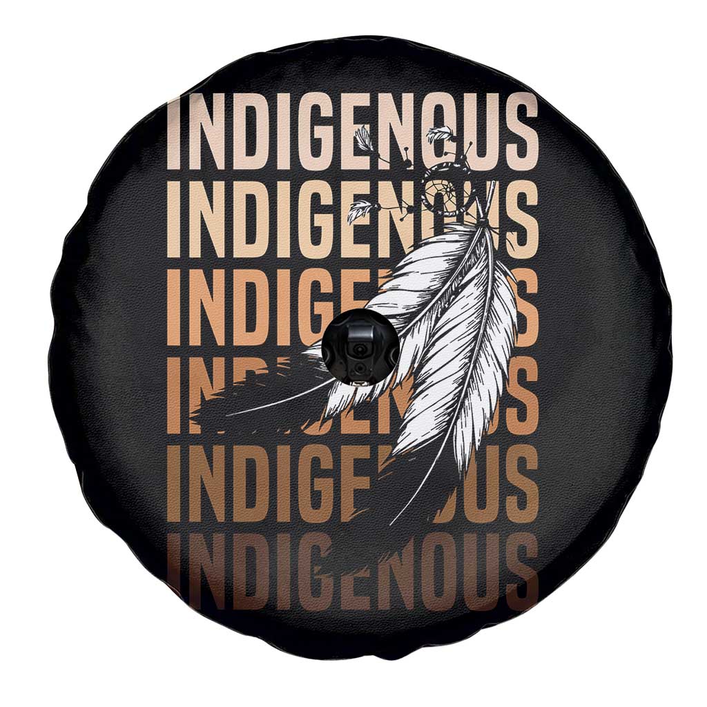 Indigenous Pride Spare Tire Cover Native American Heritage Feathers Dreamcatcher - Wonder Print Shop