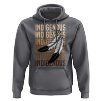 Indigenous Pride Hoodie Native American Heritage Feathers Dreamcatcher - Wonder Print Shop