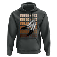 Indigenous Pride Hoodie Native American Heritage Feathers Dreamcatcher - Wonder Print Shop
