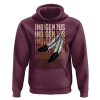 Indigenous Pride Hoodie Native American Heritage Feathers Dreamcatcher - Wonder Print Shop