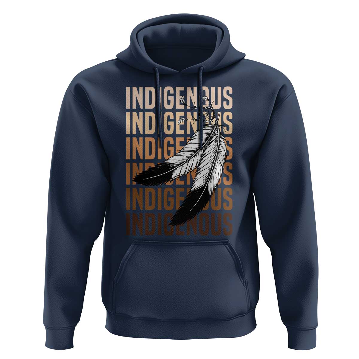 Indigenous Pride Hoodie Native American Heritage Feathers Dreamcatcher - Wonder Print Shop