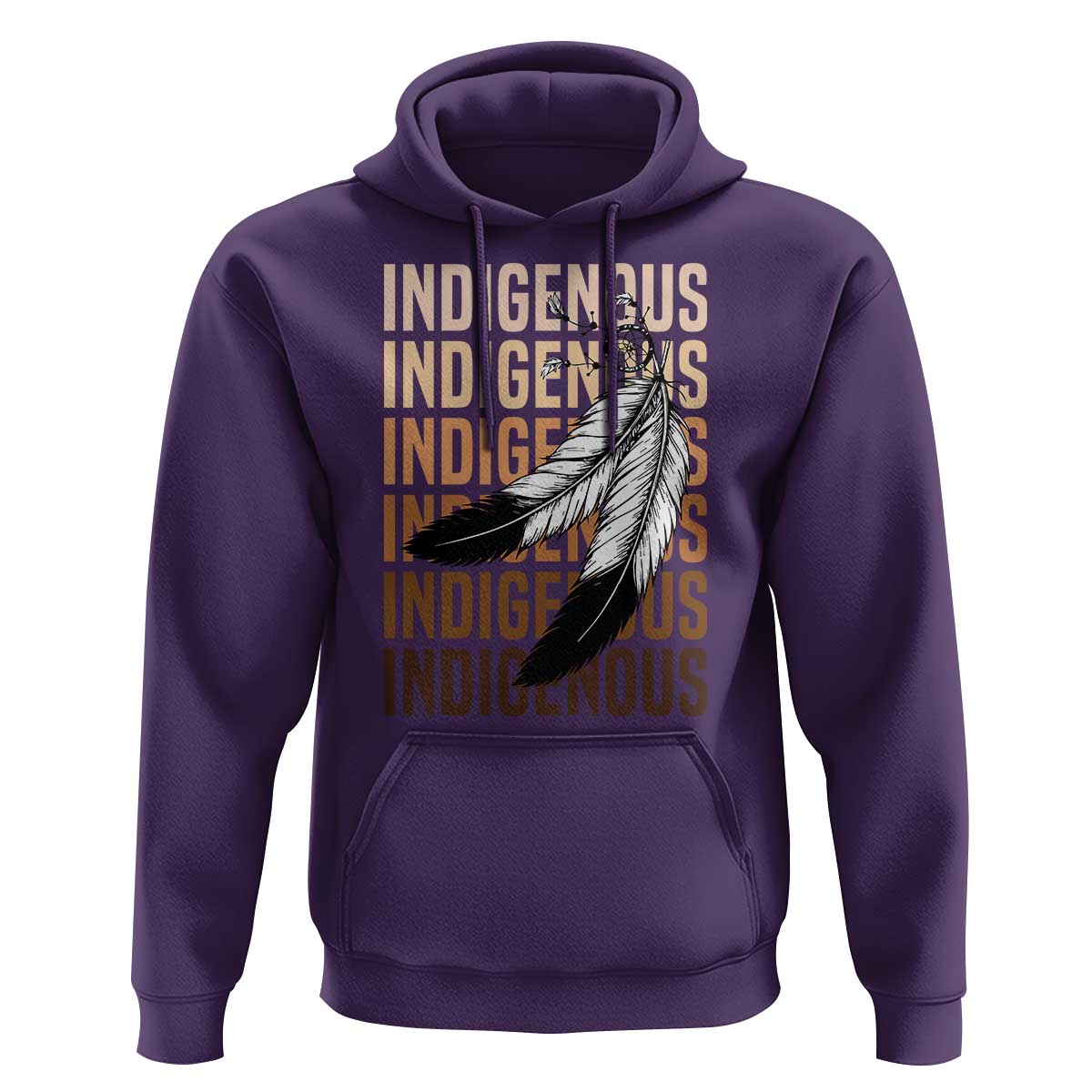 Indigenous Pride Hoodie Native American Heritage Feathers Dreamcatcher - Wonder Print Shop