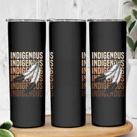 Indigenous Pride Skinny Tumbler Native American Heritage Feathers Dreamcatcher - Wonder Print Shop